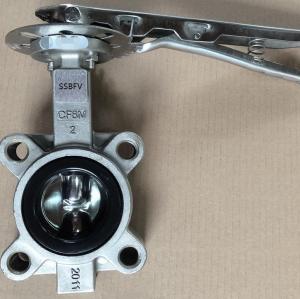 DN50 lug type stainless steel butterfly valve