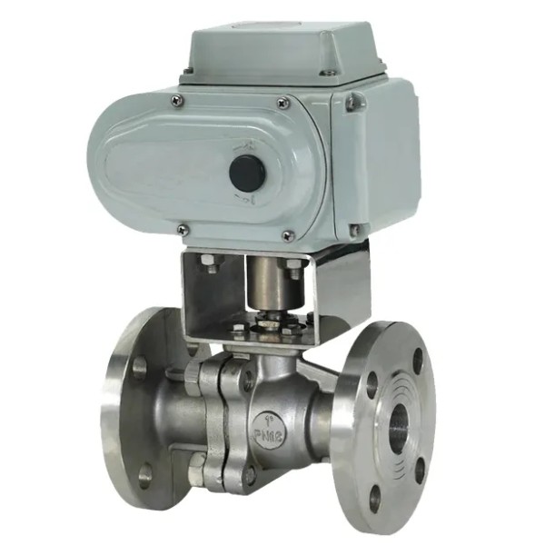 Custom Electric Actuator Stainless Steel Flange Ball Valve