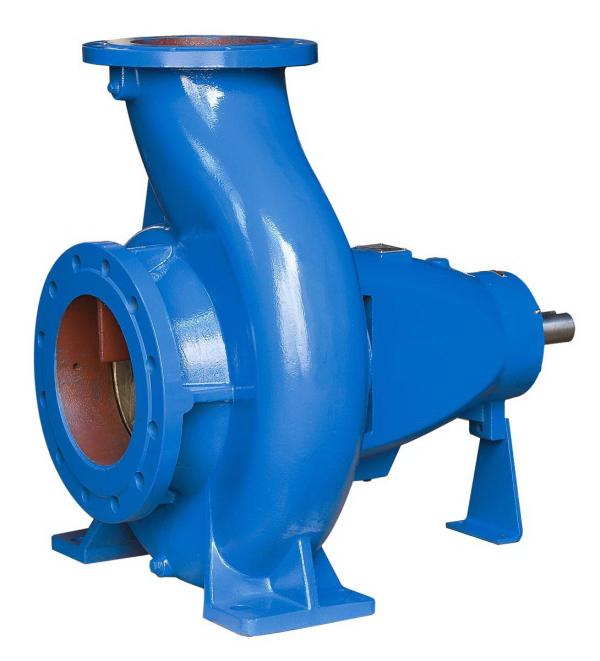 End Suction Pump vertical inline pump, with compact structure, axial inlet and radial outlet