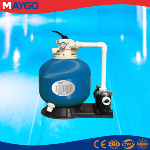 Sistema de filtración de piscina de suministro directo de fábrica para bomba de filtro de fibra de vidrio de 220V-240V 50Hz en/sobre el suelo 400mm