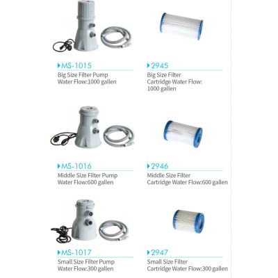 China Factory Price In Stock 600-1000 Gallon Water Filtration System for Inflatable Above Groud Pool