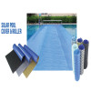 Cobertura de retenção de calor de cobertura de piscina solar da china para piscinas dentro/acima do solo polietileno antiuv aditivo oxidante mestre cor 400g por metro quadrado