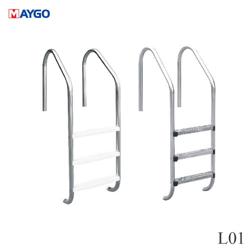 Wholesale SS L01 Stainless Steel 2/3/4/5 Steps Swimming Pool Ladder | In Stocks Hot Rolled Polished