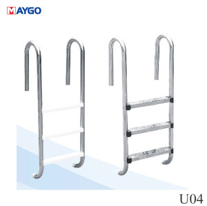 New Arrival U07 Stainless Steel 2/3/4/5 Steps Swimming Pool Ladder | In Stocks Hot Rolled Polished