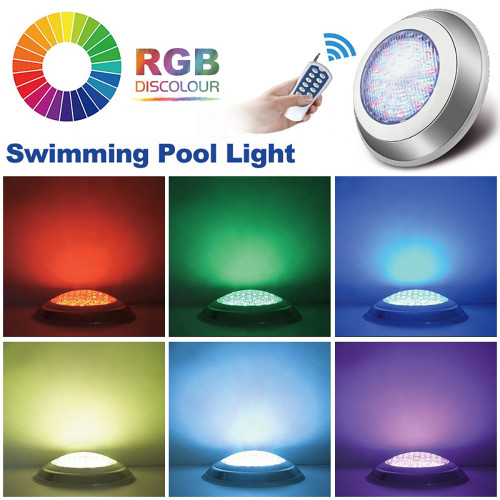 Custom Swimming Pool Light Wall-Mounted 10-35W 12V Ac Ip68 Waterproof Led Underwater Pool Light Rgb Led Swimming Pool Lighting Stainless Steel