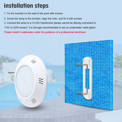 Factory 25w Tadpole Patented 12 Volt Underwater Light New ABS Remote Control RGB Underwater LED Swimming Pool Lights