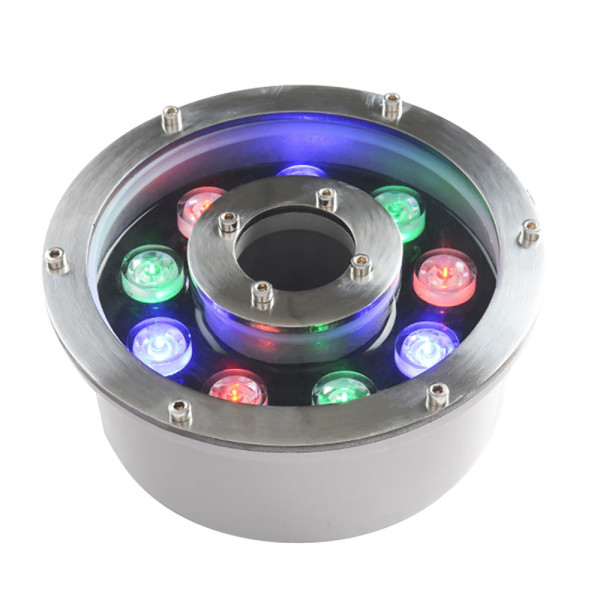 Lumière de fontaine LED sous-marine personnalisée 30W IP68 pour piscine creusée | Lampe de piscine