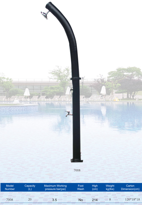 Wholesale Pool Shower 7008 18L with Foot Wash for In/Above Ground Pool SPA Sauna | Solar Shower Head Sprinkler Factory Direct Supply