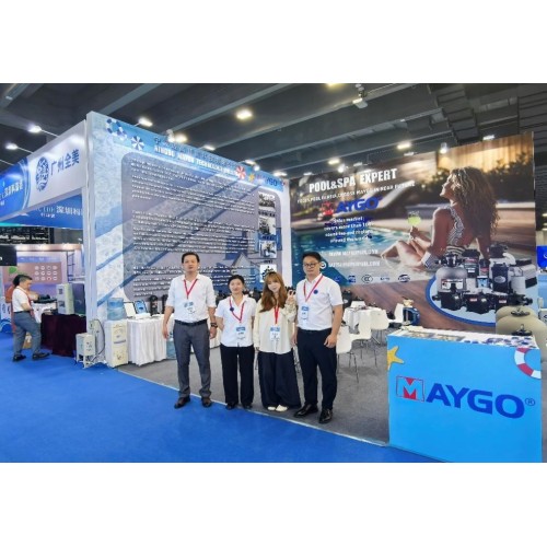 MAYGO at the 2025 Asia swimming pool SPA exposition, showcase innovative swimming pool equipment exhibition