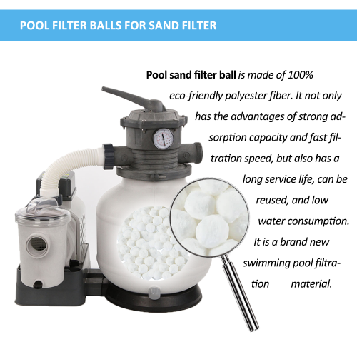 Pool Filter Balls for Sand Filter, Eco-Friendly Reusable Pool Fiber Filter Balls Replace Pool Filter Sand, Pool Filter Media Balls for Swimming Pool