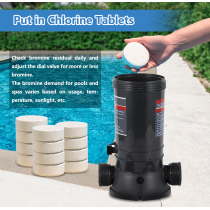 Off-line Automatic Pool chlorinator MAYGO MG220 Replacement Hayward CL220, Offline Pool Automatic chlorinator for Both Above Ground and Indoor Pool (9LB)