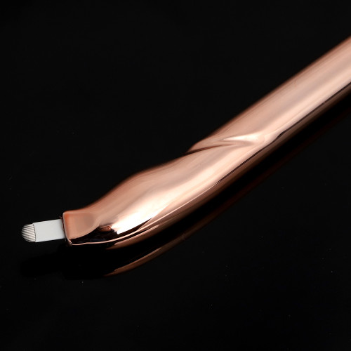 304 Stainless Steel 18U 0.20 Champagne Luxury Disposable Microblading Pen