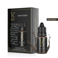Dark Brown YiDi ORGANIC Permanent Makeup Ink for PMU Eyebrow Tattoo