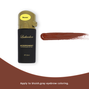 Lushcolor Top Micro Permanent Makeup Pigment Maroon Correct Green Blue Gray Eyebrows