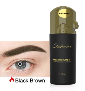 Lushcolor Top Micro Pigment Black Brown For Microblading Semi Permanent Makeup