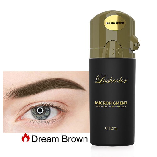 Lushcolor Top Micro Microblading Semi Cream Brunet Brown Permanent Makeup Pigment