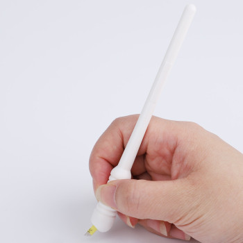 Tattoo Pen Big Head White Disposable  Manual Pen For Permanent Makeup Training