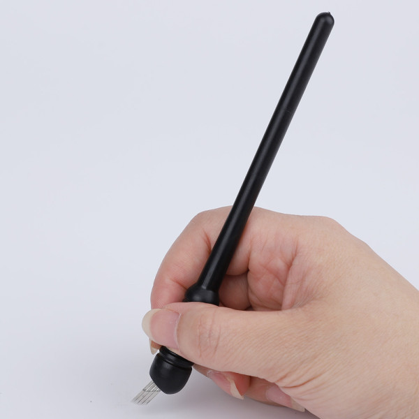 Tattoo Pen Microblading Big Head Black Disposable Manual Pen For Permanent Makeup Training