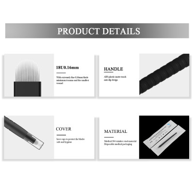 OEM Customized Label Nami Disposable Plastic Microblading Pen for Permanent Makeup Academy