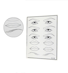 Pmu private label practice skin micropigmentation Eyebrows eyeliners and lips mixed pmu practice skin cosmetic practice supplies