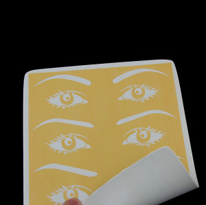pmu private label practice skin fake skin Eyebrows Lips WX-01 Yellow Tattoo Rubber Practice Skin for Permanent Makeup Training