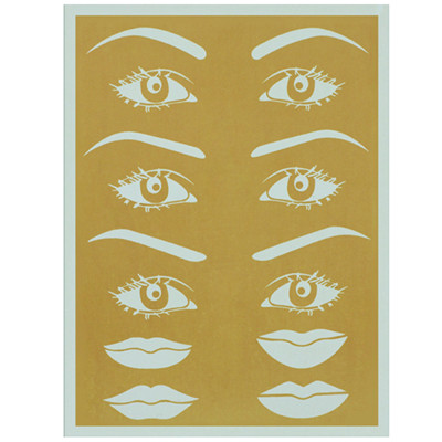 pmu private label practice skin fake skin Eyebrows Lips WX-01 Yellow Tattoo Rubber Practice Skin for Permanent Makeup Training