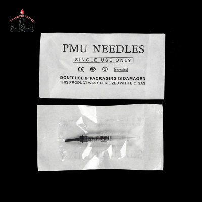 Lushcolor Tattoo machines needles Lips Eyebrow Tattoo PMU Needles Cartridge Black peal machine Needle for permanent makeup