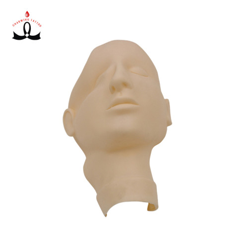 Factory Price Practice Model Head Skin Rubber Practice Mask for Permanent Makeup Beginner Beauty School