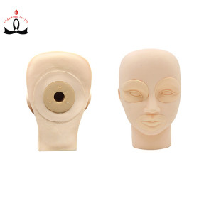 High Quality Model Head Without Eyes and Lips PMU Practice skin for Permanent Makeup Beauty School