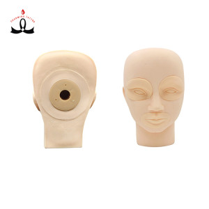 High Quality Model Head Without Eyes and Lips PMU Practice skin for Permanent Makeup Beauty School