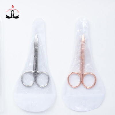 Sliver Scissors Beauty Makeup Tool Stainless Steel Eyebrow Scissors With Your Private Laber