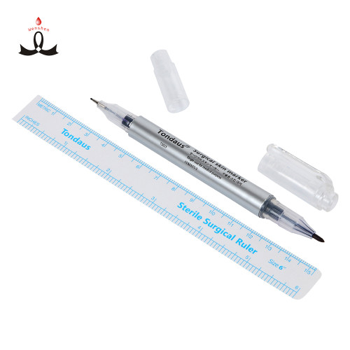 Permanent Makeup Accessories Double Head Marker Pen Waterproof Microblading Marking Pen