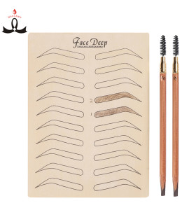 Hard Waterproof Eyebrow Pencil With Brush PMU Microblading Eyebrow Pencil With Private Label Eyebrow