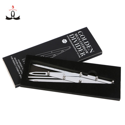 Professional Stainless Steel 4 Prong Golden Mean Calipers Flexible and Detachable Golden Mean Compass