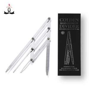 Professional Stainless Steel 4 Prong Golden Mean Calipers Flexible and Detachable Golden Mean Compass