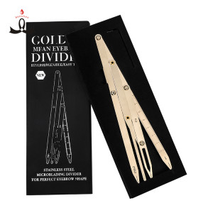 Professional Stainless Steel 4 Prong Golden Mean Calipers Flexible and Detachable Golden Mean Compass