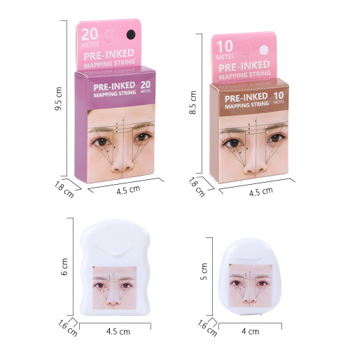 lushcolor Eyebrow Mapping String use for Microblading, Permanent Makeup tattoo Brow