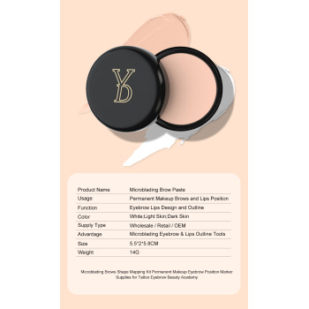 Permanent Makeup Eyebrow Position Marker Supplies for Tattoo Eyebrow Beauty Academy