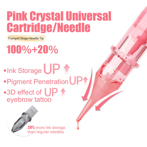 PINK CRYSTAL Universal Cartridge/Needle