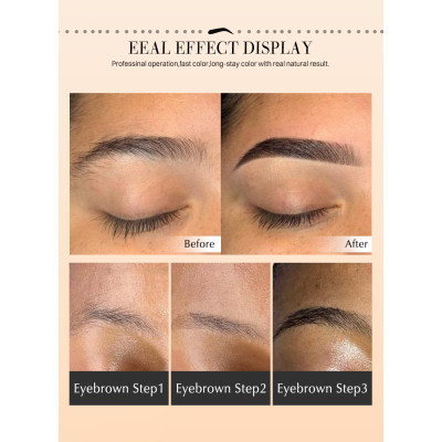 Deep Brown YiDi Organic PMU Ink for Eyebrow Tattoo | Permanent Makeup Manufacturer | OEM/ODM Service