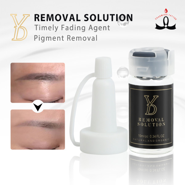 pH 7 Neutral Pigment Removal Solution for Safe Eyebrow & PMU Correction | Charming Tattoo PMU manufacture