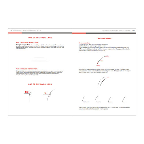 Factory Price Practice Products microblading permanent makeup English Practice Book  for Permanent Make Practice