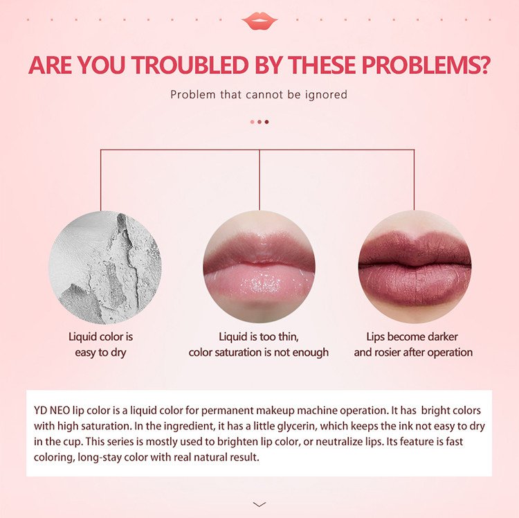 high saturation lip pigment for pmu machine