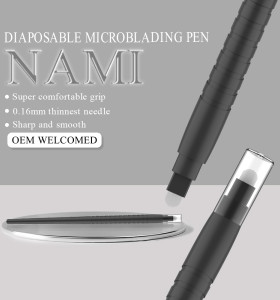 Charmingtattoo PMU Manufacture | Pre-Assembled Disposable Microblading Pen for PMU Academies – 0.16mm 18U Sterile Ready-to-Use