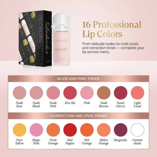 Professional Lip Tattoo Pigments Supplier for PMU Brands, Salons & Training Schools