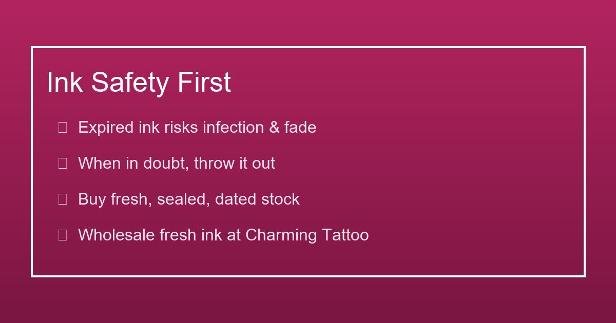 Ink safety checklist