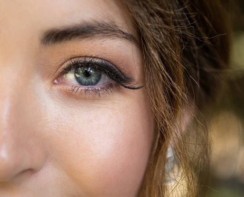 Healed permanent eyeliner pigment ready for touch-up