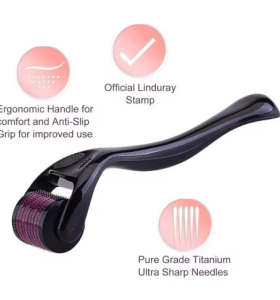 Derma Roller 540 Pins Medical Grade Skin Care Microneedling Face Roller Dermaroller for Skin Rejuvenation and Hair Growth Unisex