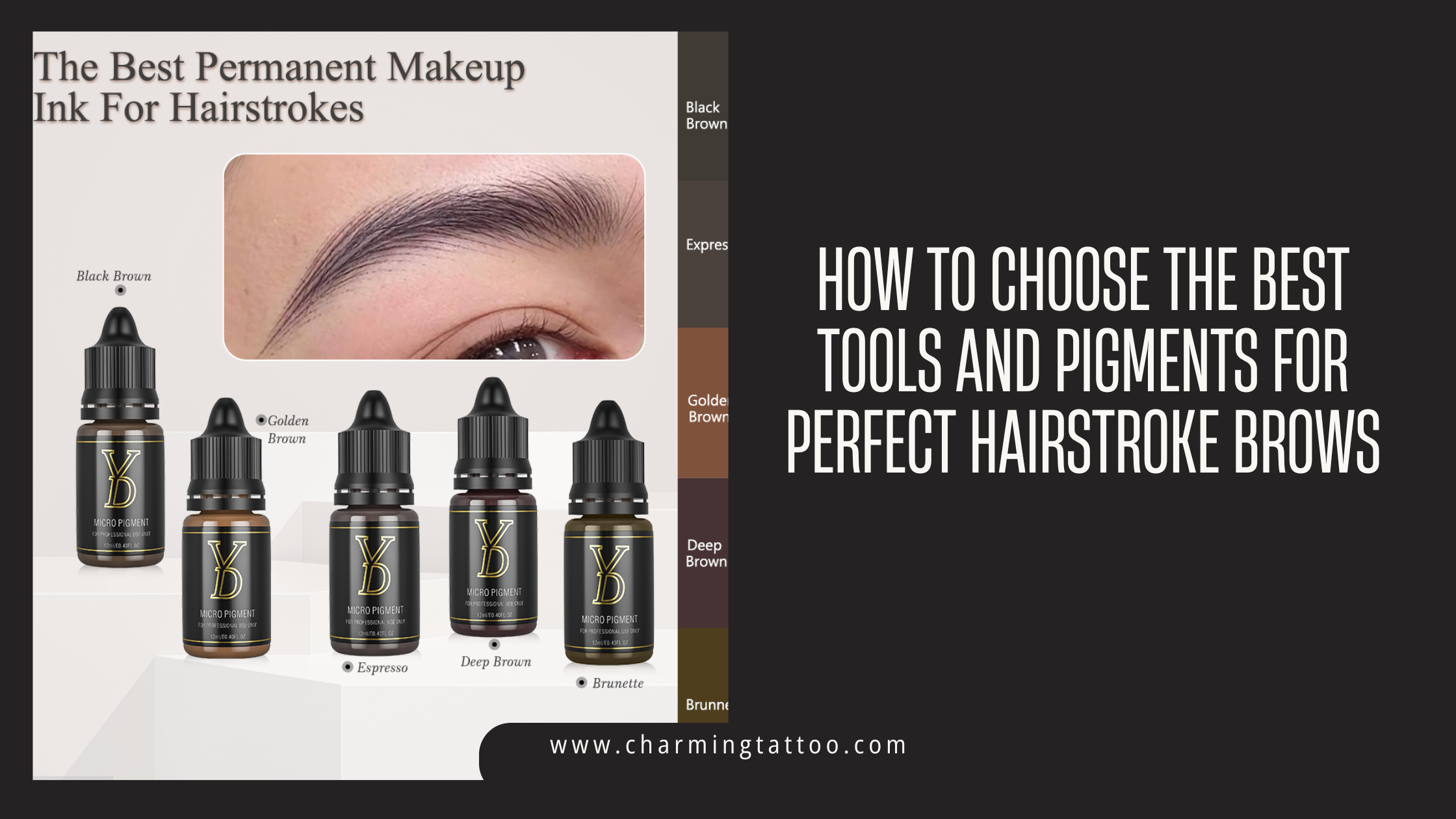 How to Choose the Best Tools and Pigments for Perfect Hairstroke Brows