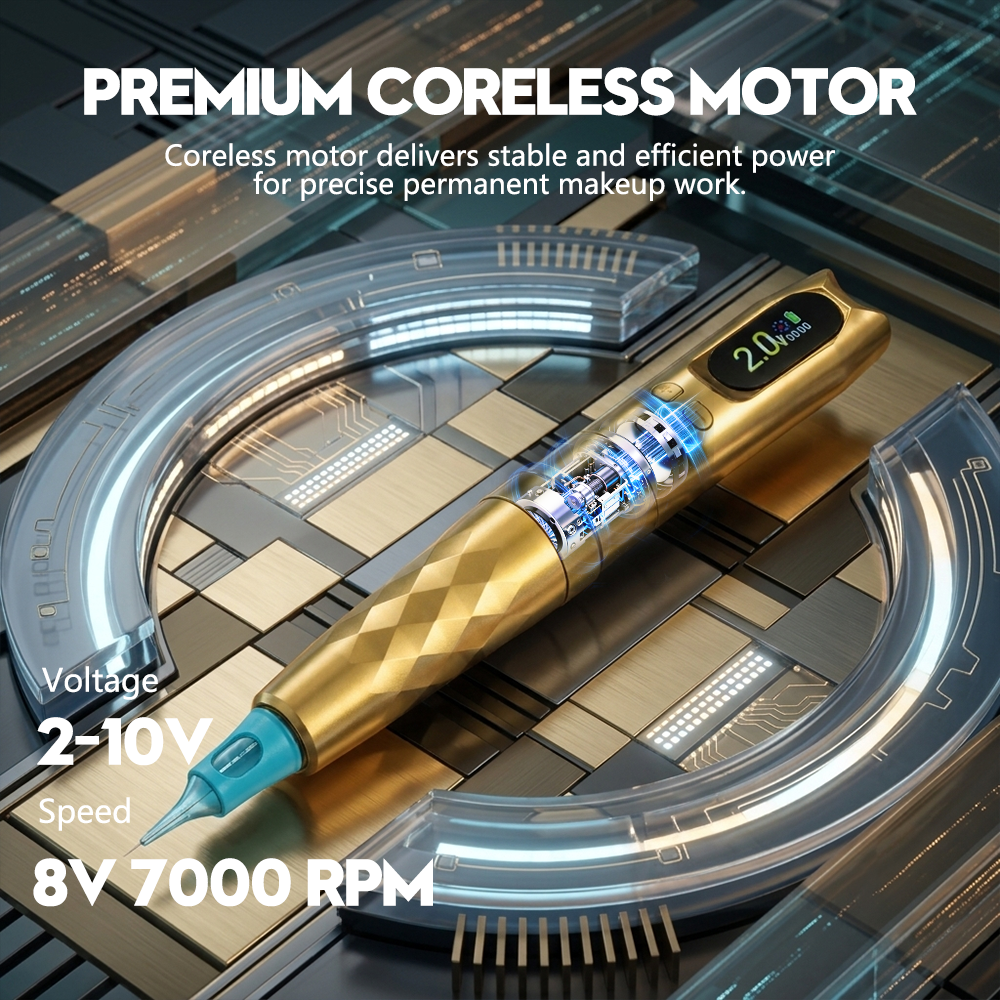 adjustable stroke pmu machine 2.0–3.5mm wireless pen